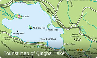Qinghai Lake Map